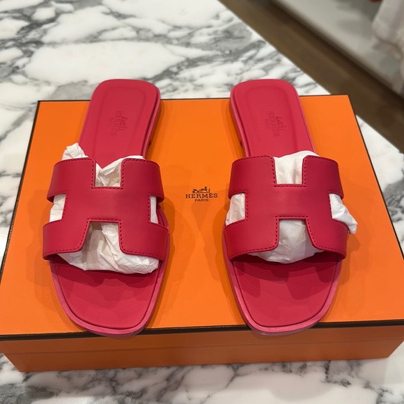 Hermes Shoes - Brand new summer 2023 oran rose 37